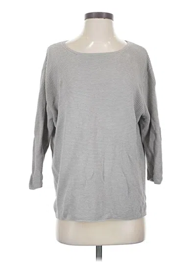 Pre-owned Wilfred 3/4 Sleeve Top Gray Boatneck Tops