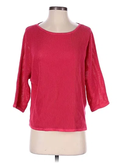 Pre-owned Wilfred 3/4 Sleeve Top Red Boatneck Tops