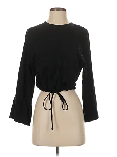 Pre-owned Wilfred 3/4 Sleeve T-shirt In Black