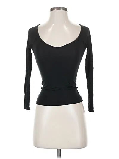 Pre-owned Wilfred 3/4 Sleeve T-shirt In Black