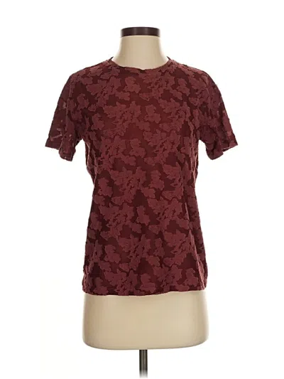 Pre-owned Wilfred Active T-shirt In Burgundy