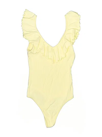 Pre-owned Wilfred Bodysuit In Yellow
