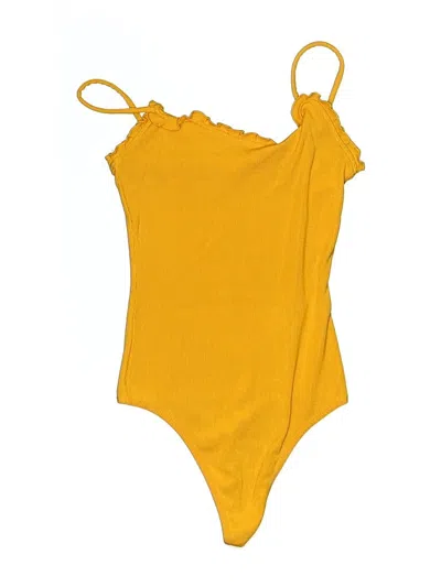 Pre-owned Wilfred Bodysuit In Yellow
