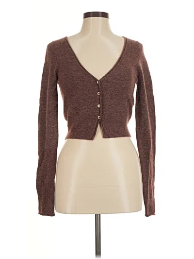 Pre-owned Wilfred Cardigan Sweater In Brown