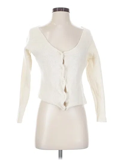 Pre-owned Wilfred Cardigan Sweater In Ivory