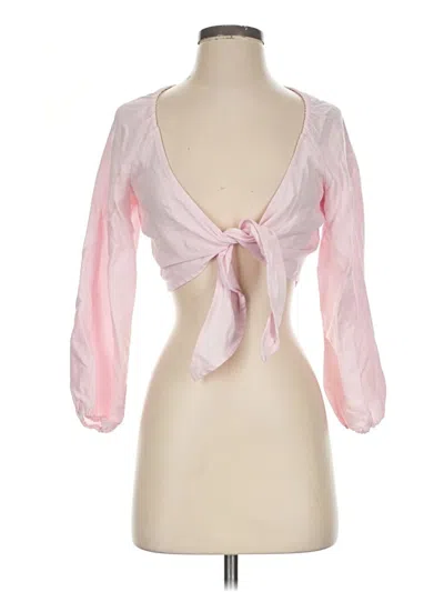 Pre-owned Wilfred Cardigan Sweater In Pink