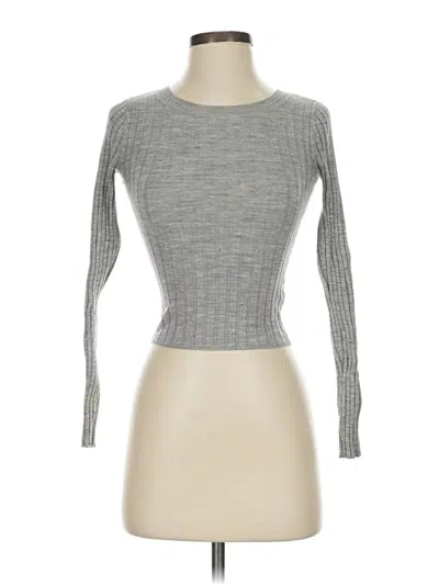 Pre-owned Wilfred Cardigan Sweater In Silver