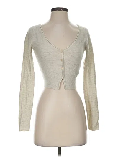 Pre-owned Wilfred Cardigan Sweater In Silver