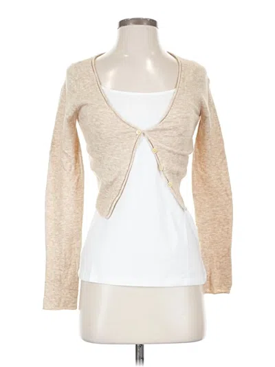 Pre-owned Wilfred Cardigan Sweater In Tan