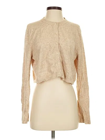 Pre-owned Wilfred Cardigan Sweater In Tan
