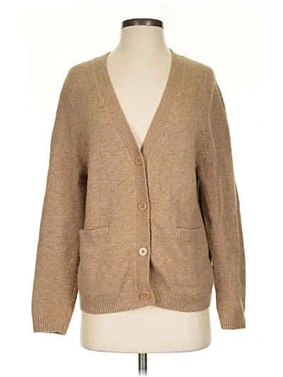 Pre-owned Wilfred Cardigan Sweater In Tan