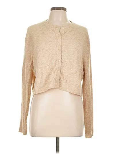 Pre-owned Wilfred Cardigan Sweater In Tan