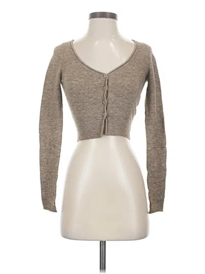 Pre-owned Wilfred Cardigan Sweater In Tan
