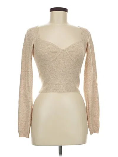 Pre-owned Wilfred Cardigan Sweater In Tan