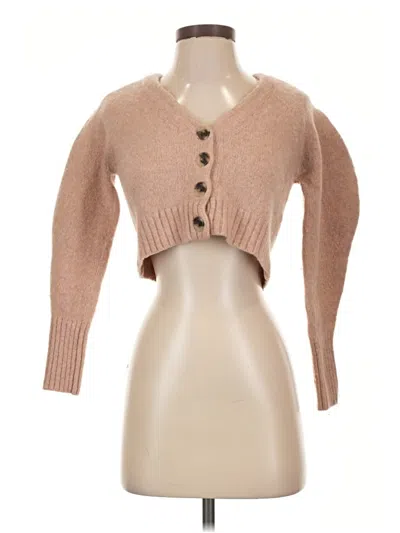 Pre-owned Wilfred Cardigan Sweater In Tan