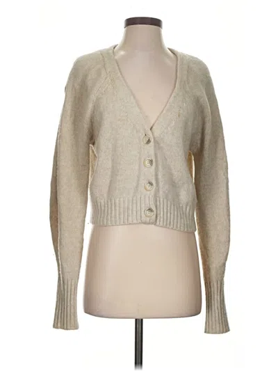 Pre-owned Wilfred Cardigan Sweater In Tan