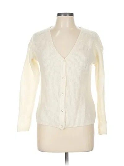 Pre-owned Wilfred Cardigan Sweater In White
