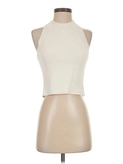 Pre-owned Wilfred Cardigan Sweater In White