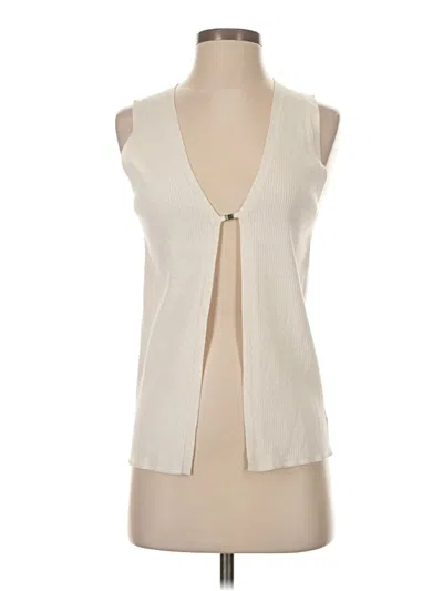 Pre-owned Wilfred Cardigan Sweater In White