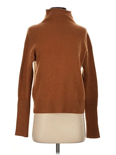 Pre-owned Wilfred Cashmere Pullover Sweater In Brown