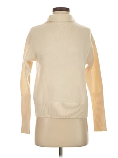 Pre-owned Wilfred Cashmere Pullover Sweater In Ivory