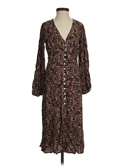 Pre-owned Wilfred Casual Dress In Brown