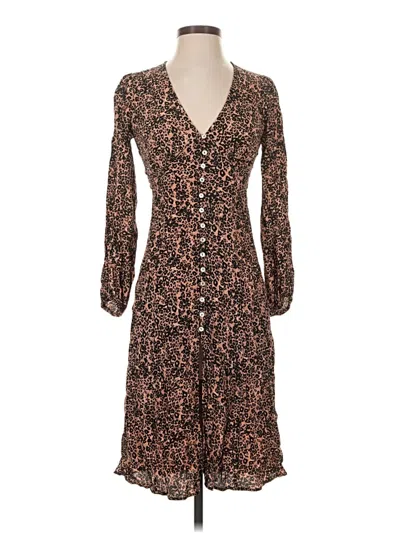 Pre-owned Wilfred Casual Dress In Brown