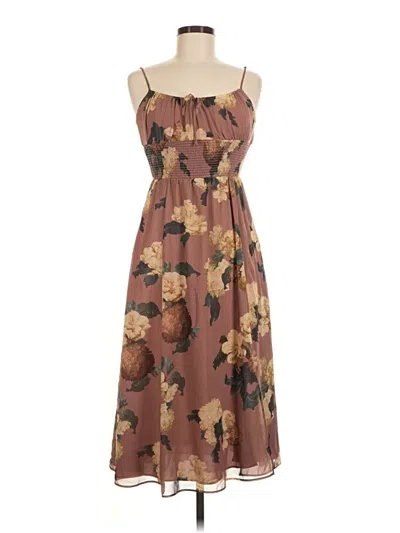 Pre-owned Wilfred Casual Dress In Brown