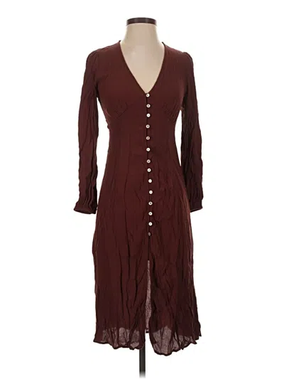 Pre-owned Wilfred Casual Dress In Burgundy