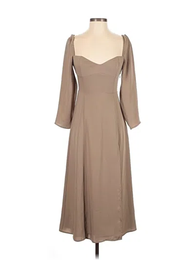Pre-owned Wilfred Casual Dress In Tan
