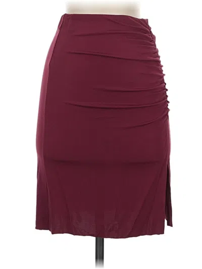 Pre-owned Wilfred Casual Skirt In Burgundy