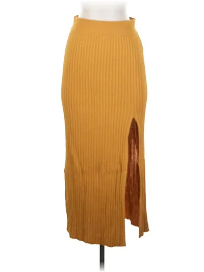 Pre-owned Wilfred Casual Skirt In Gold