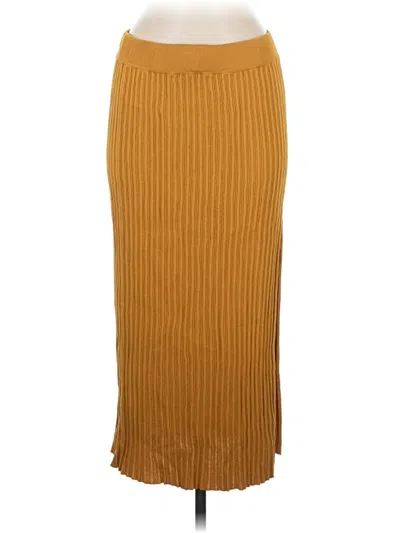 Pre-owned Wilfred Casual Skirt In Gold