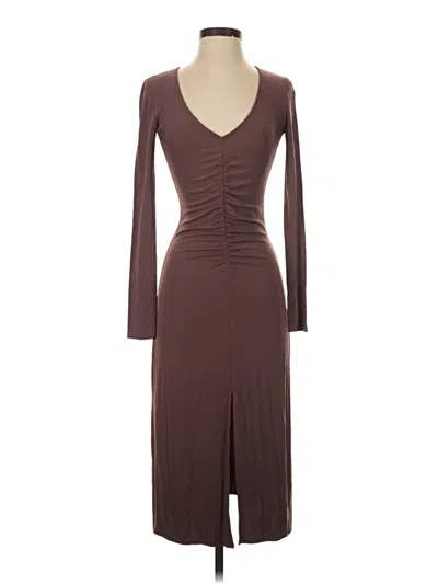 Pre-owned Wilfred Cocktail Dress In Brown