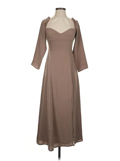 Pre-owned Wilfred Cocktail Dress In Brown