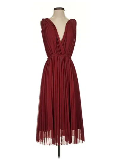 Pre-owned Wilfred Cocktail Dress In Burgundy