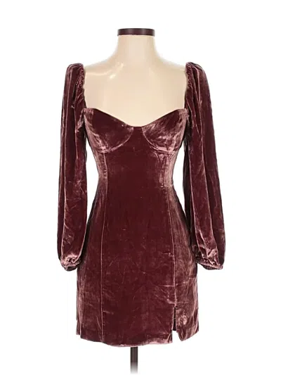 Pre-owned Wilfred Cocktail Dress In Burgundy