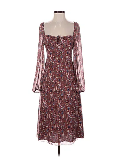 Pre-owned Wilfred Cocktail Dress In Burgundy
