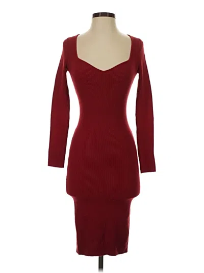 Pre-owned Wilfred Cocktail Dress In Burgundy