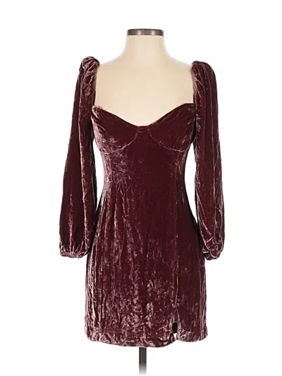 Pre-owned Wilfred Cocktail Dress In Burgundy