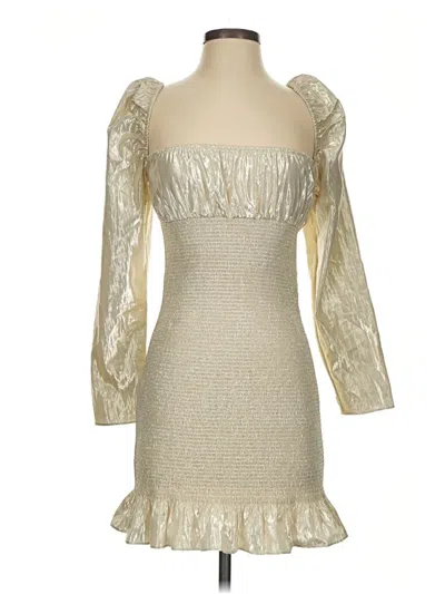 Pre-owned Wilfred Cocktail Dress In Gold