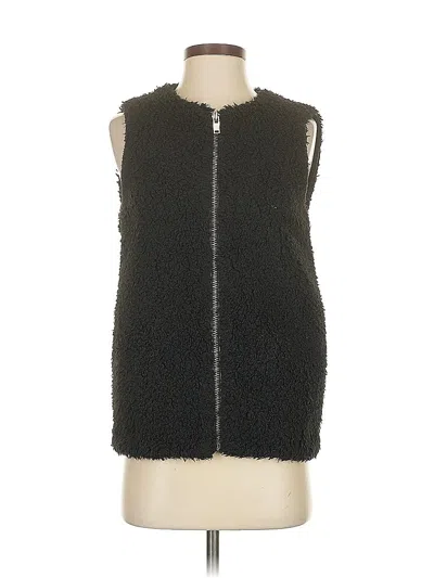 Pre-owned Wilfred Faux Fur Vest In Black