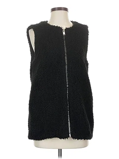 Pre-owned Wilfred Faux Fur Vest In Black