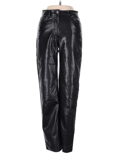 Pre-owned Wilfred Faux Leather Pants In Black