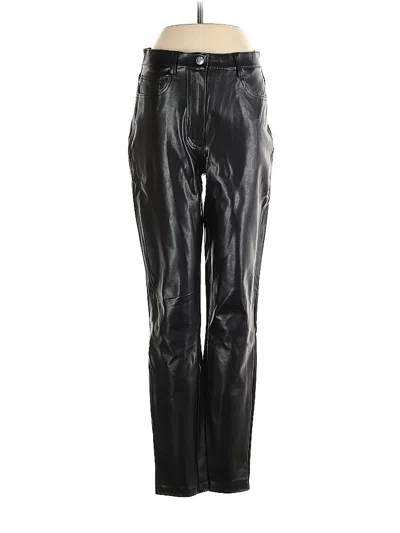 Pre-owned Wilfred Faux Leather Pants In Black