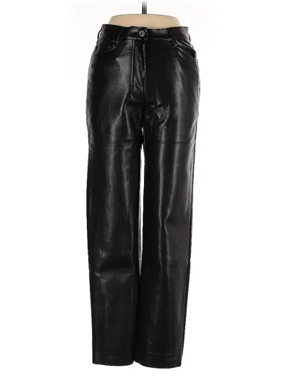 Pre-owned Wilfred Faux Leather Pants In Black