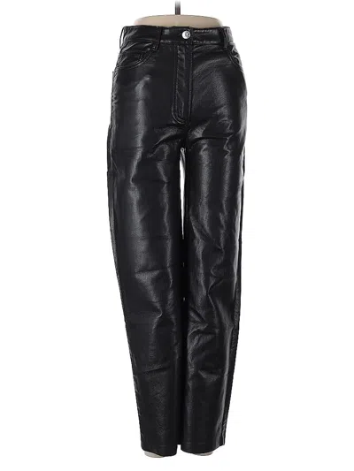 Pre-owned Wilfred Faux Leather Pants In Black