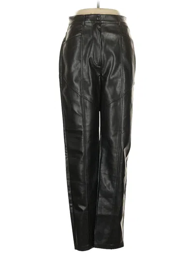 Pre-owned Wilfred Faux Leather Pants In Black