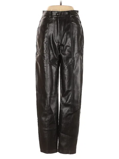 Pre-owned Wilfred Faux Leather Pants In Black