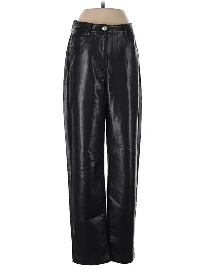 Pre-owned Wilfred Faux Leather Pants In Black